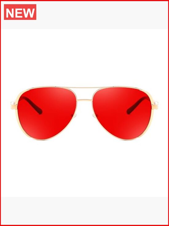 Retro Polarized Aviator Sunglasses for Women Vintage Trendy Shades